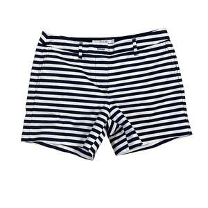 Boden Navy and White Striped Women's Shorts
